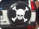 Skull and Cross Bones Spare Tire Cover