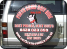 Spare Tyre Cover for Perth Sumo Suit Hire