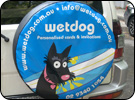 Wet dog Tire Cover