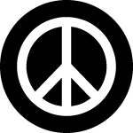 Peace Symbol White